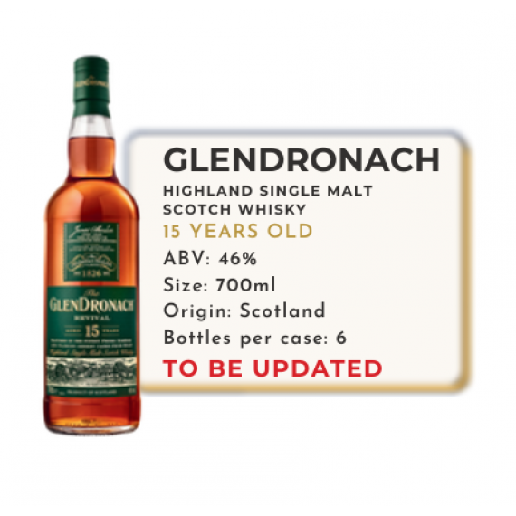 Whisky Glendronach 15 Year Old